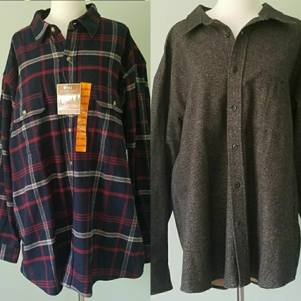 Cabela's Chamois 2X R & Moose Creek Flannel 2X